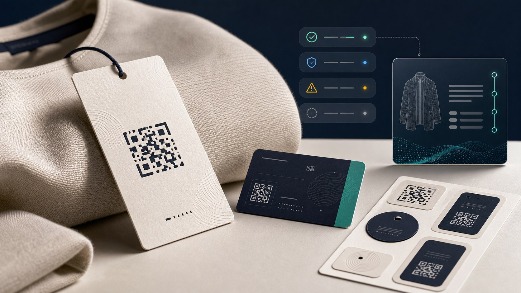 Escena premium de pasaporte público, readiness y Label Pack